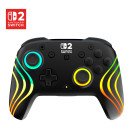 Turtle Beach Afterglow Wave Noir Manette de gaming RGB sans fil Sous licence officielle pour Nintendo Switch 2