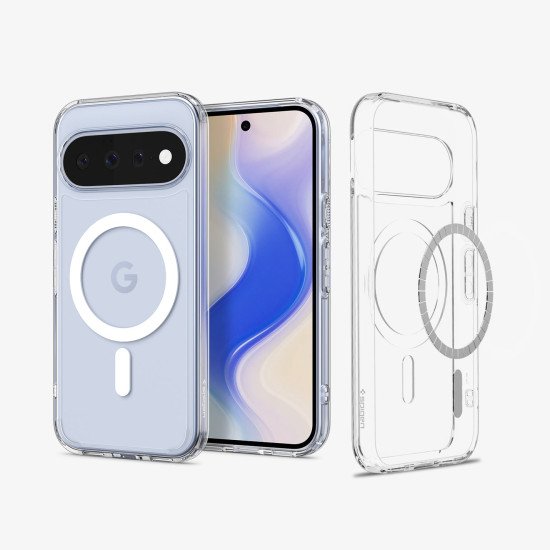Spigen Ultra Hybrid (Mag Fit) coque de protection pour téléphones portables 16 cm (6.3") Housse Transparent, Blanc