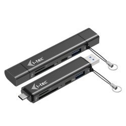 i-tec USB-C/USB-A Dongle SD, TF and 2x USB (1x USB-A, 1x USB-C)