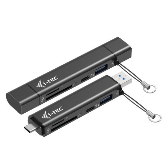 i-tec USB-C/USB-A Dongle SD, TF and 2x USB (1x USB-A, 1x USB-C)