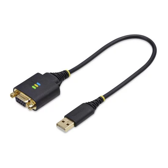 StarTech.com Câble USB vers Null Modem Série de 30cm, COM Retention, FTDI, Câble Adaptateur USB-A vers DB9 RS232, Vis/Écrous DB9 Interchangeables, Windows/macOS/Linux StarTech.com Câble USB vers Null Modem Série de 30cm, COM Retention, FTDI, Câble Adaptateur USB-A vers DB9 RS232, Vis/Écrous DB9 Interchangeables, Windows/macOS/Linux