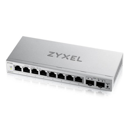 Zyxel GS1200-10v3 Géré L2 Gigabit Ethernet (10/100/1000) Bureau Gris