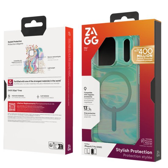 ZAGG Milan Snap coque de protection pour téléphones portables 16,5 cm (6.5") Housse Vert ZAGG Milan Snap coque de protection pour téléphones portables 16,5 cm (6.5") Housse Vert