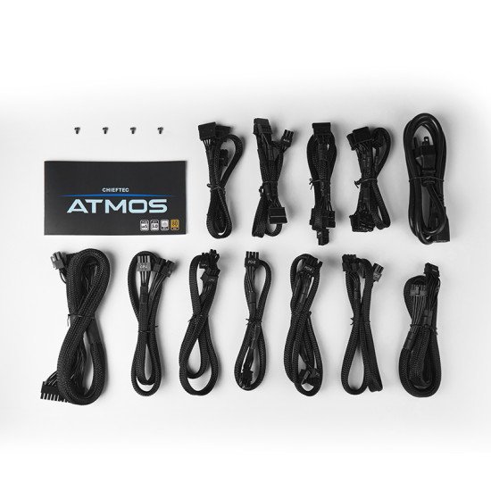 Chieftec Atmos unité d'alimentation d'énergie 750 W 20+4 pin ATX ATX Noir