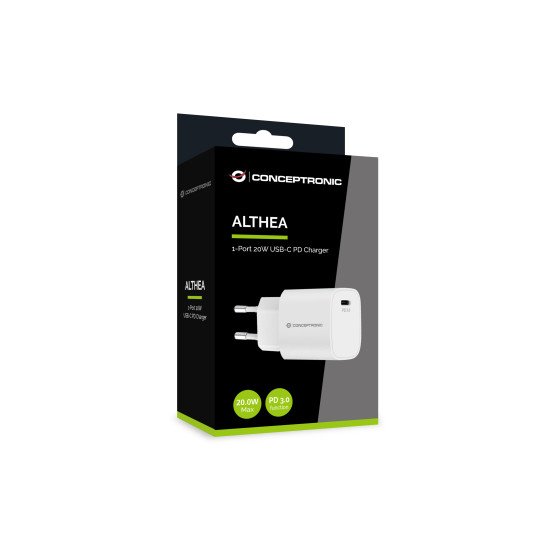Conceptronic ALTHEA14W chargeur d'appareils mobiles Universel Blanc Secteur Charge rapide Intérieure