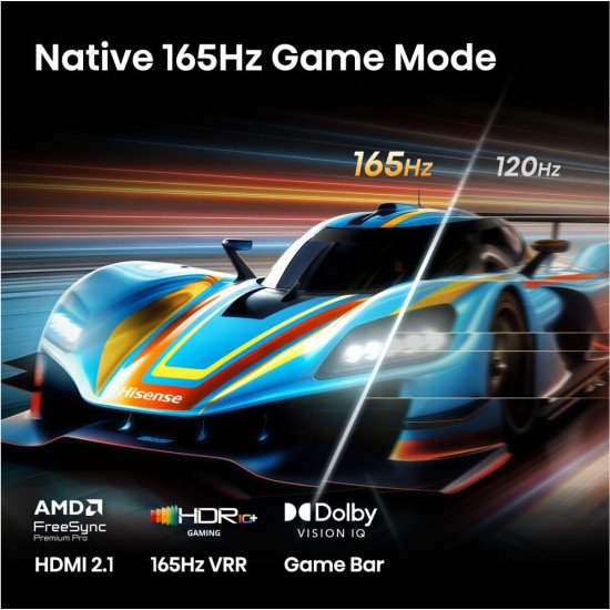 Hisense 100U7DSE 2,54 m (100") 4K Ultra HD Smart TV Wifi Noir