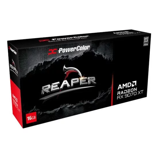 PowerColor Reaper Radeon RX 9070 XT AMD 16 Go GDDR6 PowerColor Reaper Radeon RX 9070 XT AMD 16 Go GDDR6