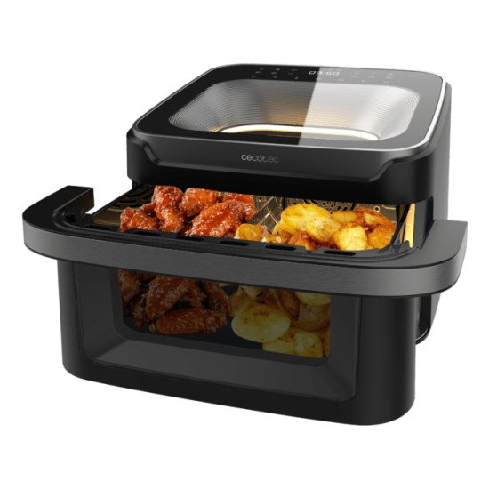 Cecotec Cecofry Advance 10000 Full Vision Double 10 L Autonome 2200 W Friteuse d'air chaud Noir
