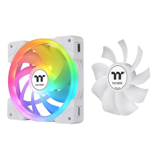 Thermaltake SWAFAN EX12 ARGB Boitier PC Refroidisseur d'air 14 cm Blanc 3 pièce(s)