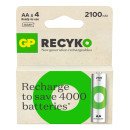 GP Batteries ReCyko Pro GPRCK210AA112C4 pile domestique Batterie rechargeable AA Hybrides nickel-métal (NiMH)