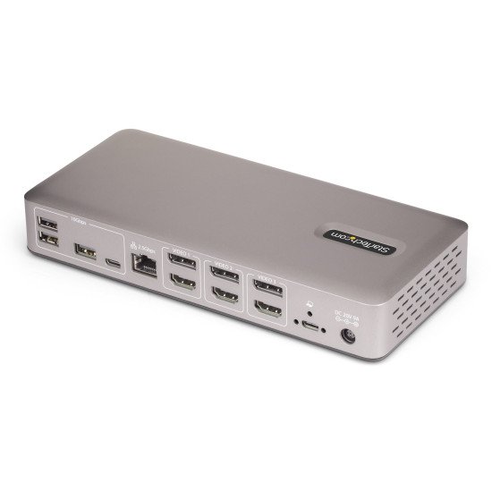 StarTech.com Station d'Accueil USB4 pour 3 Écrans, HDMI ou DisplayPort 4K 60 Hz, Charge d'Ordinateur Portable 100 W, 2,5 GbE, Station d'Accueil Multi-Écrans USB-C, Sans Pilote StarTech.com Station d'Accueil USB4 pour 3 Écrans, HDMI ou DisplayPort 4K 60 Hz, Charge d'Ordinateur Portable 100 W, 2,5 GbE, Station d'Accueil Multi-Écrans USB-C, Sans Pilote