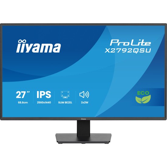 iiyama ProLite X2792QSU-B1 écran PC 68,6 cm (27") 2560 x 1440 pixels Quad HD Noir