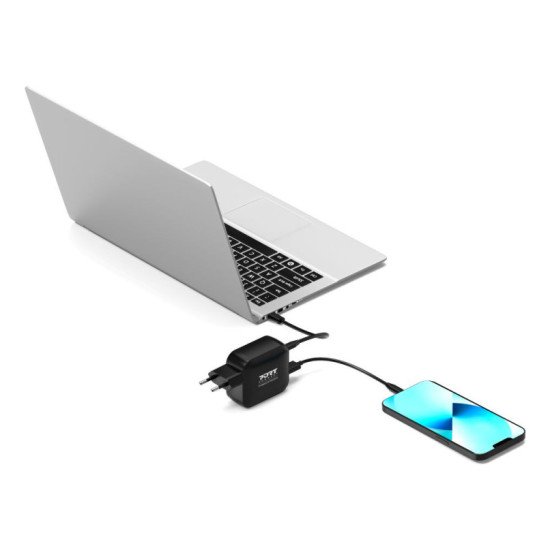 Port Designs 902100PEU chargeur d'appareils mobiles Universel Noir Secteur Charge rapide Intérieure