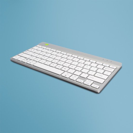 R-Go Tools Compact Break R-Go clavier, QWERTY (US), bluetooth, blanc