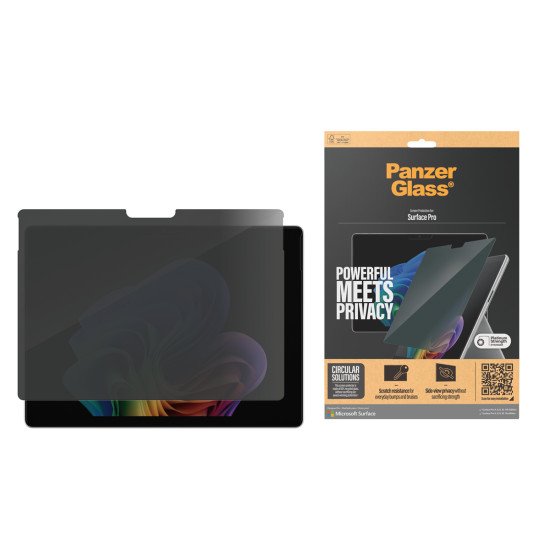 PanzerGlass ® Privacy Screen Protector Microsoft Surface Pro X | Pro 8 | Pro 9 | Pro 10 | Pro 11th Edition | Ultra-Wide Fit Protection d'écran transparent 1 pièce(s) PanzerGlass ® Privacy Screen Protector Microsoft Surface Pro X | Pro 8 | Pro 9 | Pro 10 | Pro 11th Edition | Ultra-Wide Fit Protection d'écran transparent 1 pièce(s)