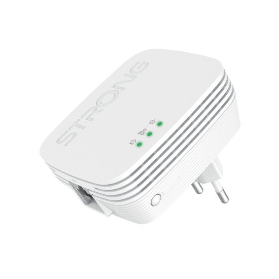 Strong POWERL600DUOMINI Adaptateur réseau CPL 600 Mbit/s Ethernet/LAN Blanc 2 pièce(s)