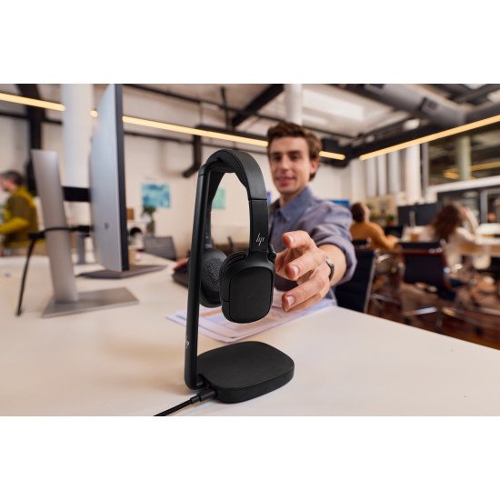 HP Poly Micro-casque Focus 625 + socle de charge sans fil