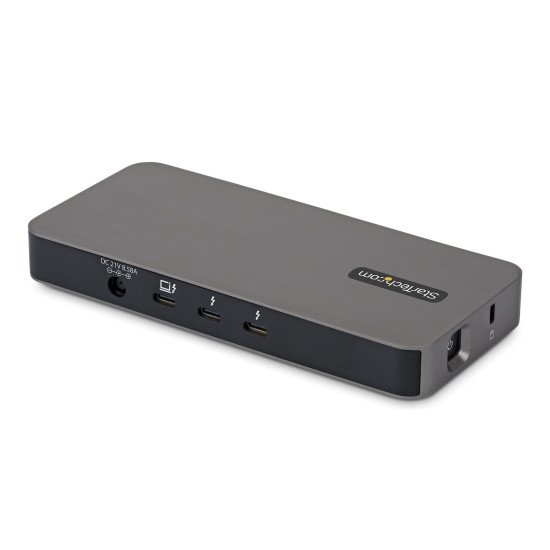StarTech.com Hub Thunderbolt&trade; 5 à 4 Ports avec Thunderbolt&trade; Share KVM, 80/120 Gbps, Multi-Écrans 8K, PD 140W, USB-A 10 Gbps, TB4 et USB4, MacBook M4 Pro M4 Max M5