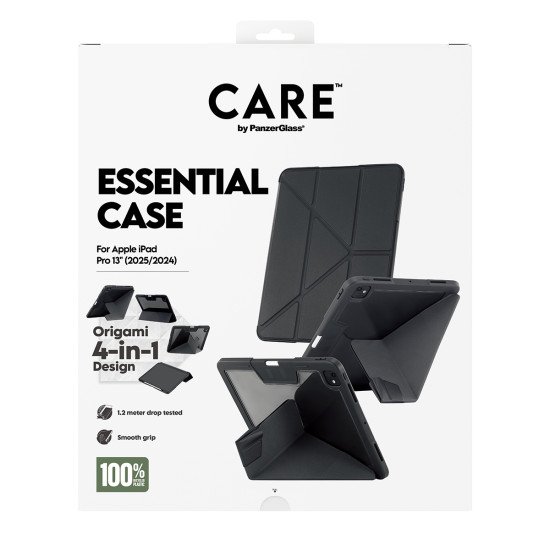 PanzerGlass CARE™ by Essential Case Black iPad Pro 13" (2024-2025) coque de protection pour téléphones portables Housse Noir