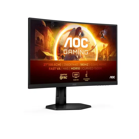 AOC G4 CQ27G4X écran PC 68,6 cm (27") 2560 x 1440 pixels Quad HD LCD Noir AOC G4 CQ27G4X écran PC 68,6 cm (27") 2560 x 1440 pixels Quad HD LCD Noir