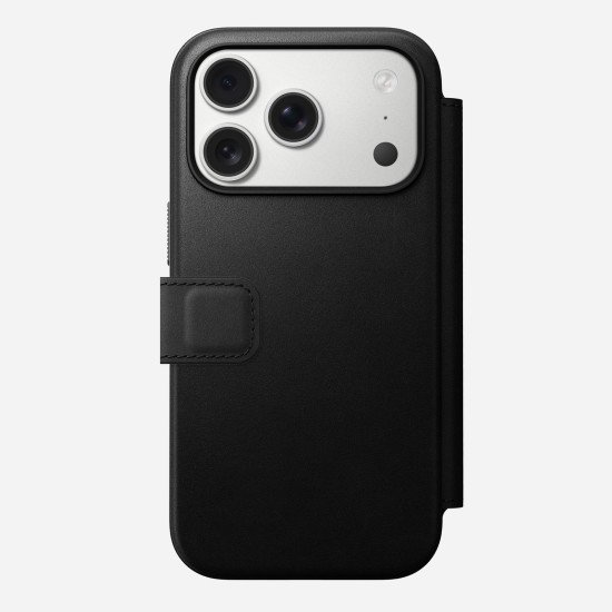 Nomad Modern Leather Folio coque de protection pour téléphones portables 16 cm (6.3") Housse Noir