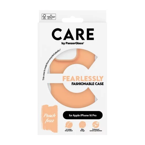 PanzerGlass CARE by PG Peachy iPhone16 6.3 Pro coque de protection pour téléphones portables Housse Transparent PanzerGlass CARE by PG Peachy iPhone16 6.3 Pro coque de protection pour téléphones portables Housse Transparent