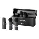 BOYA Système de microphone sans fil BY-V4 Ultracompact 2.4GHz
