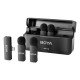 BOYA Système de microphone sans fil BY-V4 Ultracompact 2.4GHz