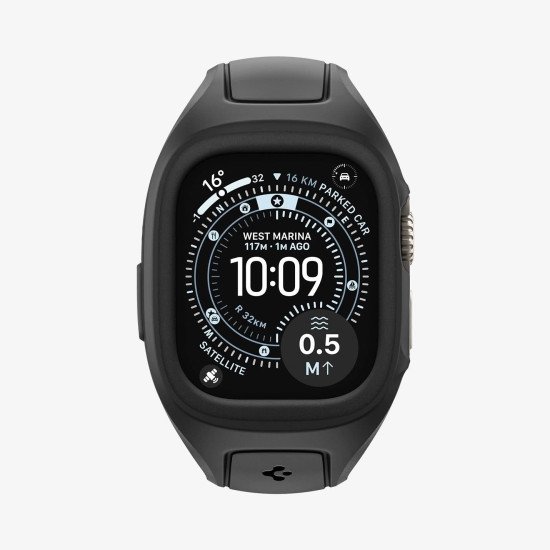 Spigen Liquid Air Pro Boîtier + bracelet Noir Polyuréthane thermoplastique (TPU)