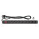 Intellinet Unité de distribution d'alimentation (PDU) 19" 1U à 9 prises EU, avec interrupteur marche/arrêt, montage horizontal, 16 A, prises EU CEE 7/3, câble d'alimentation 2 m, sortie, montage en rack, garantie trois ans