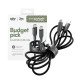 PanzerGlass empower by ® Racing 60W USB-C to USB-C Cable | USB 2.0 | 2M | Space Black câble USB Noir