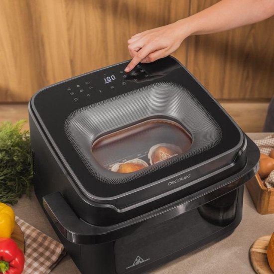 Cecotec Cecofry Advance 10000 Full Vision Double 10 L Autonome 2200 W Friteuse d'air chaud Noir