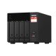QNAP TS-473A + QSW-1105-5T Bundle Pack NAS Tower Ryzen Embedded V1500B 8 Go DDR4 0 To QNAP Turbo System Noir