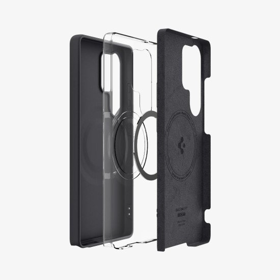 Spigen Silicone Fit (MagFit) coque de protection pour téléphones portables 17,5 cm (6.9") Housse Noir Spigen Silicone Fit (MagFit) coque de protection pour téléphones portables 17,5 cm (6.9") Housse Noir