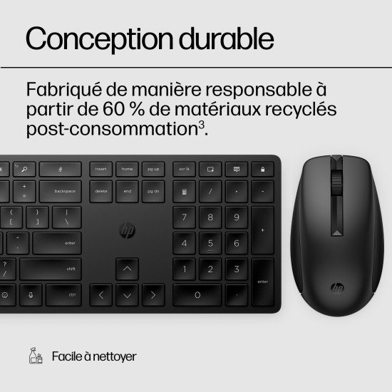 HP Ensemble clavier et souris sans fil 650