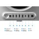 Samsung G80SH écran PC 68,6 cm (27") 3840 x 2160 pixels 4K Ultra HD OLED Argent