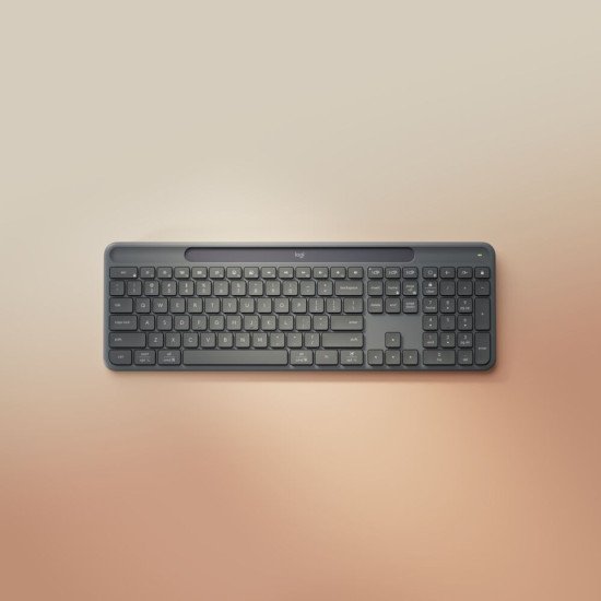 Logitech Signature Slim Solar+ K980 clavier Universel RF sans fil + Bluetooth QWERTY Italien Graphite