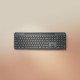 Logitech Signature Slim Solar+ K980 clavier Universel RF sans fil + Bluetooth QWERTY Italien Graphite