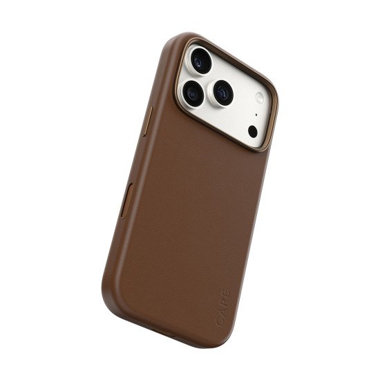 PanzerGlass CARE™ by ® Solo Vegan Leather Case Brown w. MagSafe iPhone 2026 Pro | 17 Pro coque de protection pour téléphones portables Housse Marron