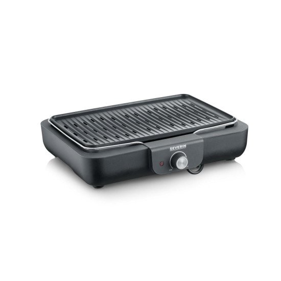 Severin PG 8556 barbecue et grill Dessus de table Electrique Noir, Acier inoxydable 2300 W