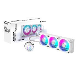 GIGABYTE AORUS WATERFORCE II 360 ICE Refroidisseur liquide pour processeur AIO - 3x ventilateurs ARGB de 120 mm, mécanisme d'emboîtement coulissant, DAISY-CHAIN, compatible avec Intel LGA 1851 et AMD AM5 GIGABYTE AORUS WATERFORCE II 360 ICE Refroidisseur liquide pour processeur AIO - 3x ventilateurs ARGB de 120 mm, mécanisme d'emboîtement coulissant, DAISY-CHAIN, compatible avec Intel LGA 1851 et AMD AM5