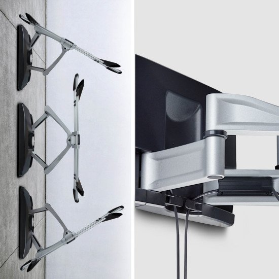 StarTech.com Support Mural Articulé Robuste pour Téléviseur à Écran Plat jusqu'à 100" et 85kg, VESA 800x500, Support à Profil Bas, Conforme TAA