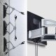 StarTech.com Support Mural Articulé Robuste pour Téléviseur à Écran Plat jusqu'à 100" et 85kg, VESA 800x500, Support à Profil Bas, Conforme TAA