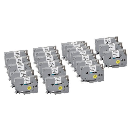 G&G 21569 ruban d'étiquette Noir sur blanc