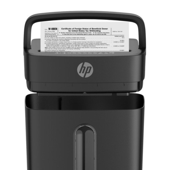 HP One Shred 6CC destructeur de papier Découpage en particules 68 dB Noir