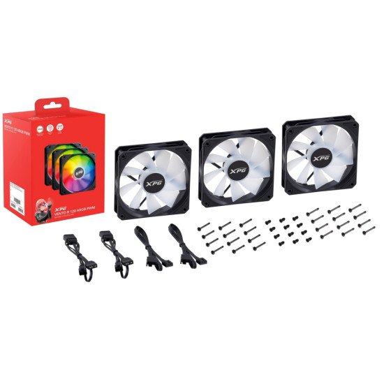 XPG VENTO R 120 ARGB PWM Boitier PC Ventilateur 12 cm Noir 1 pièce(s) XPG VENTO R 120 ARGB PWM Boitier PC Ventilateur 12 cm Noir 1 pièce(s)
