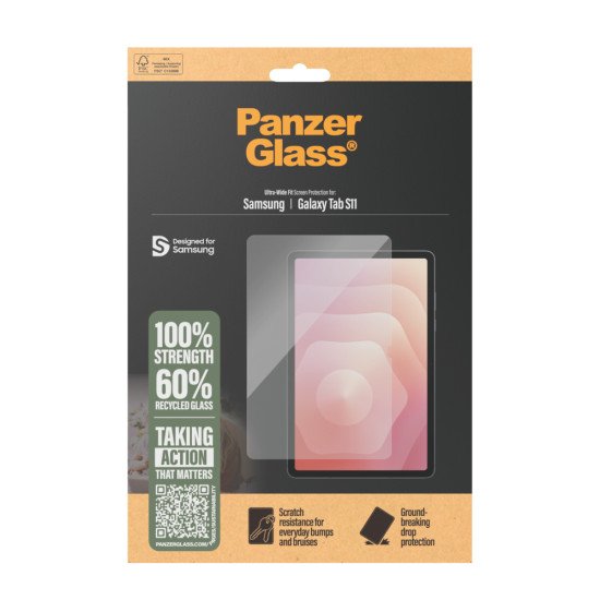 PanzerGlass ® Screen Protector Samsung Galaxy Tab S11 | Ultra-Wide Fit Protection d'écran transparent 1 pièce(s)