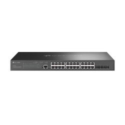 TP-Link Omada SG3428XMP commutateur réseau Géré L2+ Gigabit Ethernet (10/100/1000) Connexion Ethernet POE 1U Noir TP-Link Omada SG3428XMP commutateur réseau Géré L2+ Gigabit Ethernet (10/100/1000) Connexion Ethernet POE 1U Noir