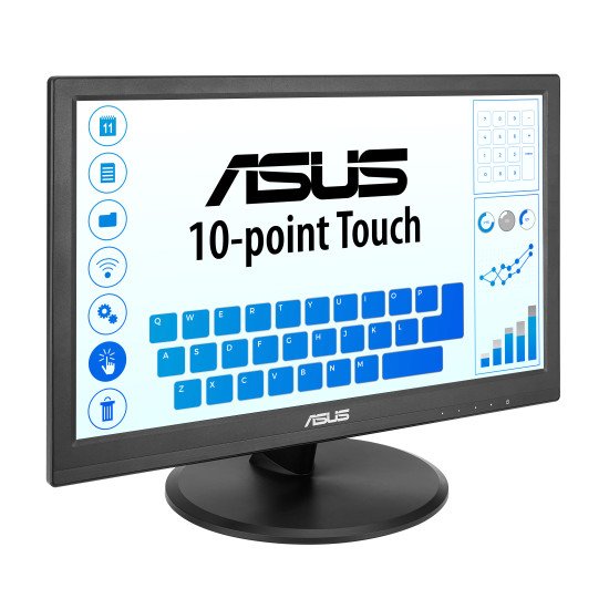 ASUS Touch VT169HE écran PC 39,6 cm (15.6") 1920 x 1080 pixels Full HD LED Écran tactile Dessus de table Noir