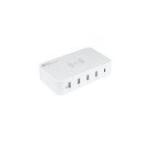 Alcasa PCA-D005W chargeur d'appareils mobiles Universel Blanc Secteur Recharge sans fil Charge rapide Intérieure